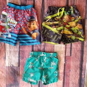 3 boys swim trunks 4T/5T